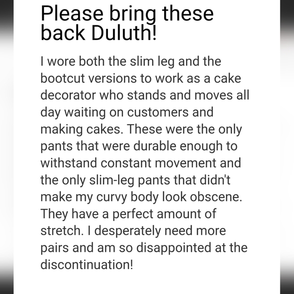 NWT Duluth Trading Co Women's Workday Warrior Chino Slim Leg Pants - Picture 11 of 15